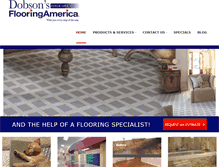 Tablet Screenshot of dobsonfloors.com